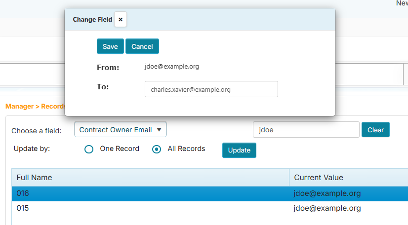 Bulk Edits for all records update