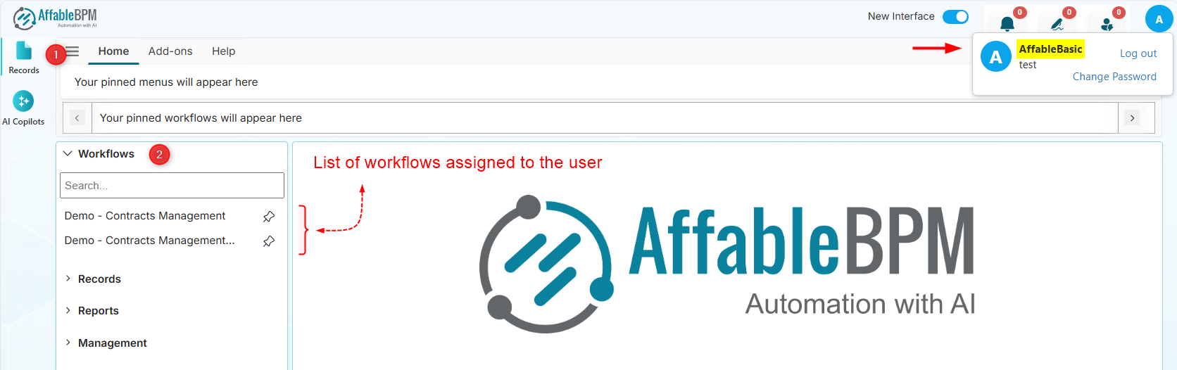 Workflow department access