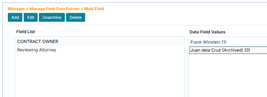 Multi Field - an archived entry