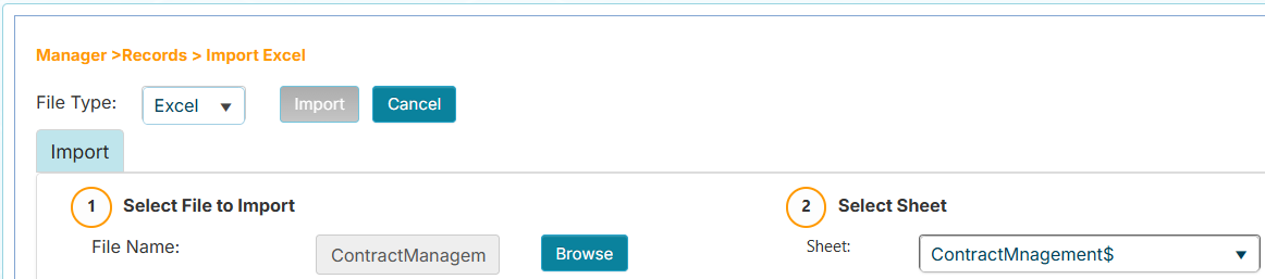 Import Excel - select sheet
