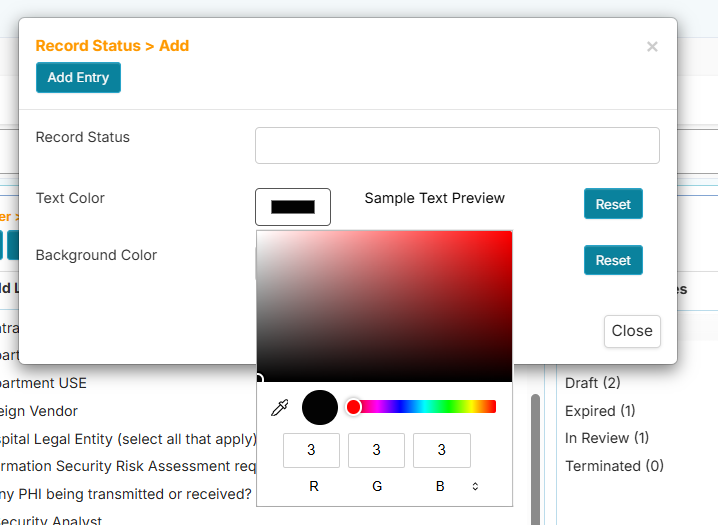 Single Field - Add text color